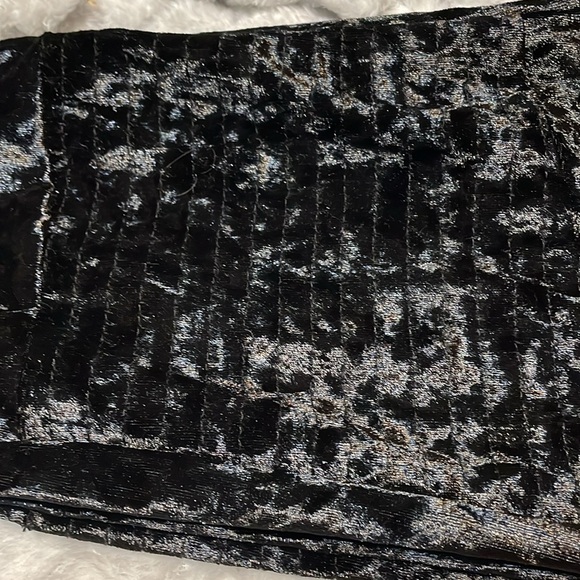 GB GIRLS BLACK CRUSHED VELVET “FLIRT” LEGGINGS PANTS WIDE ELASTIC WAIST SIZE:L - Picture 5 of 10